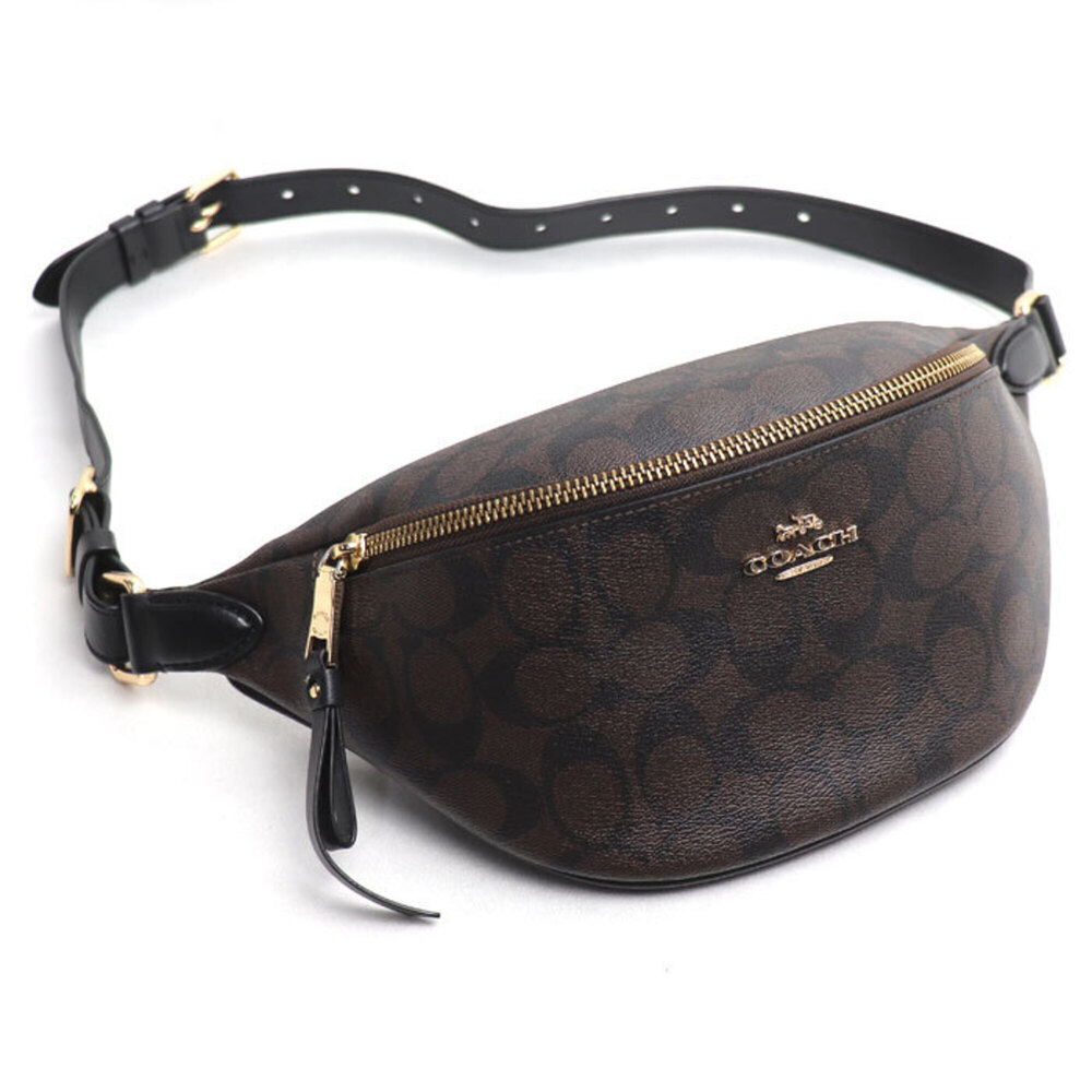 COACH Signature Waist Bag/Body Bag, Brown, F48740, Men's